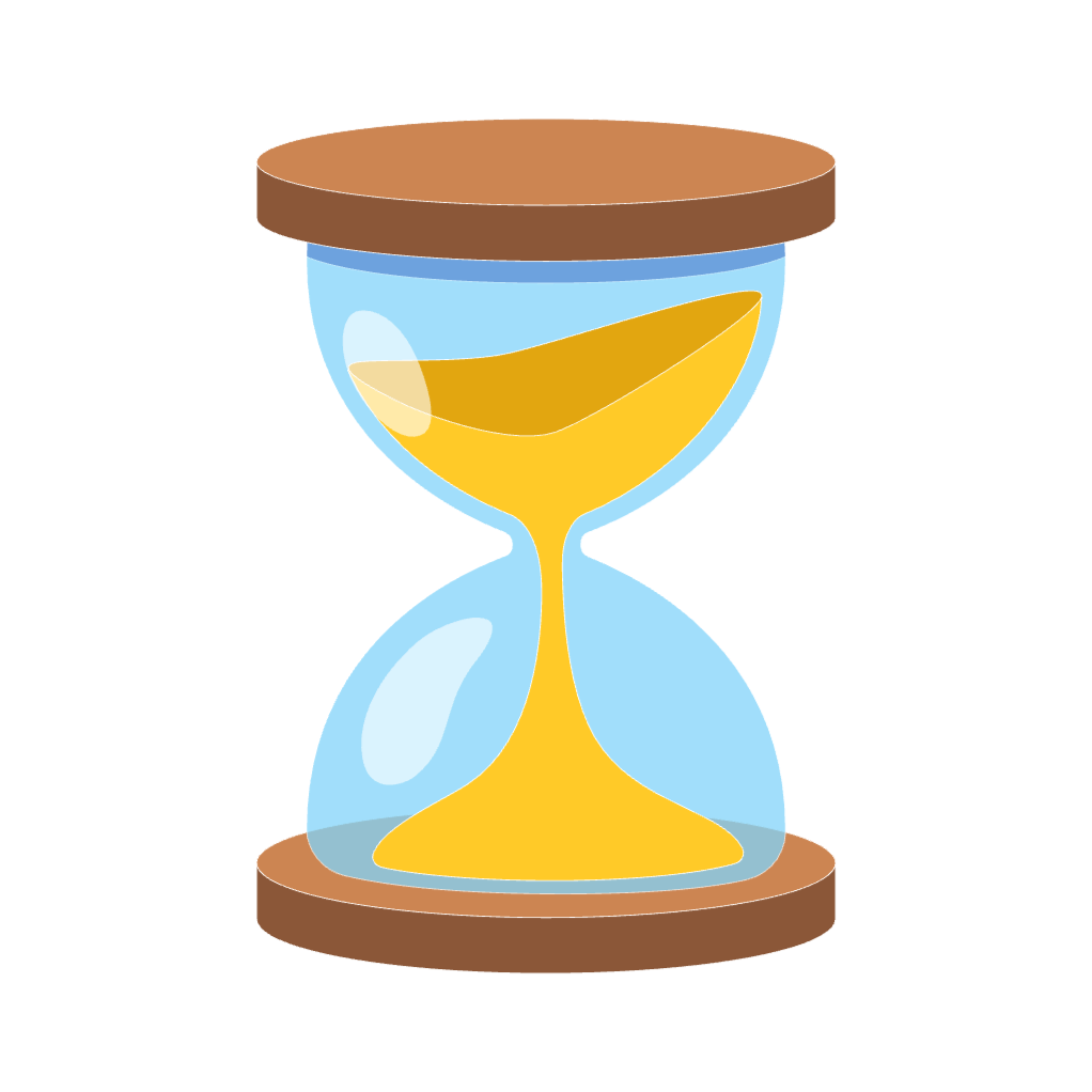 Hourglass draining sand Image of an hourglass draining sand into the bottom half